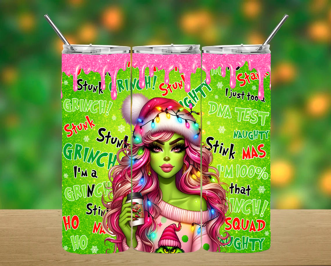 Grinch Girlie Tumbler