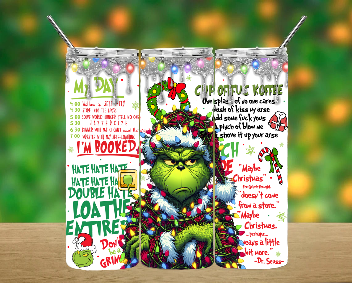Christmas Grinch Tumbler