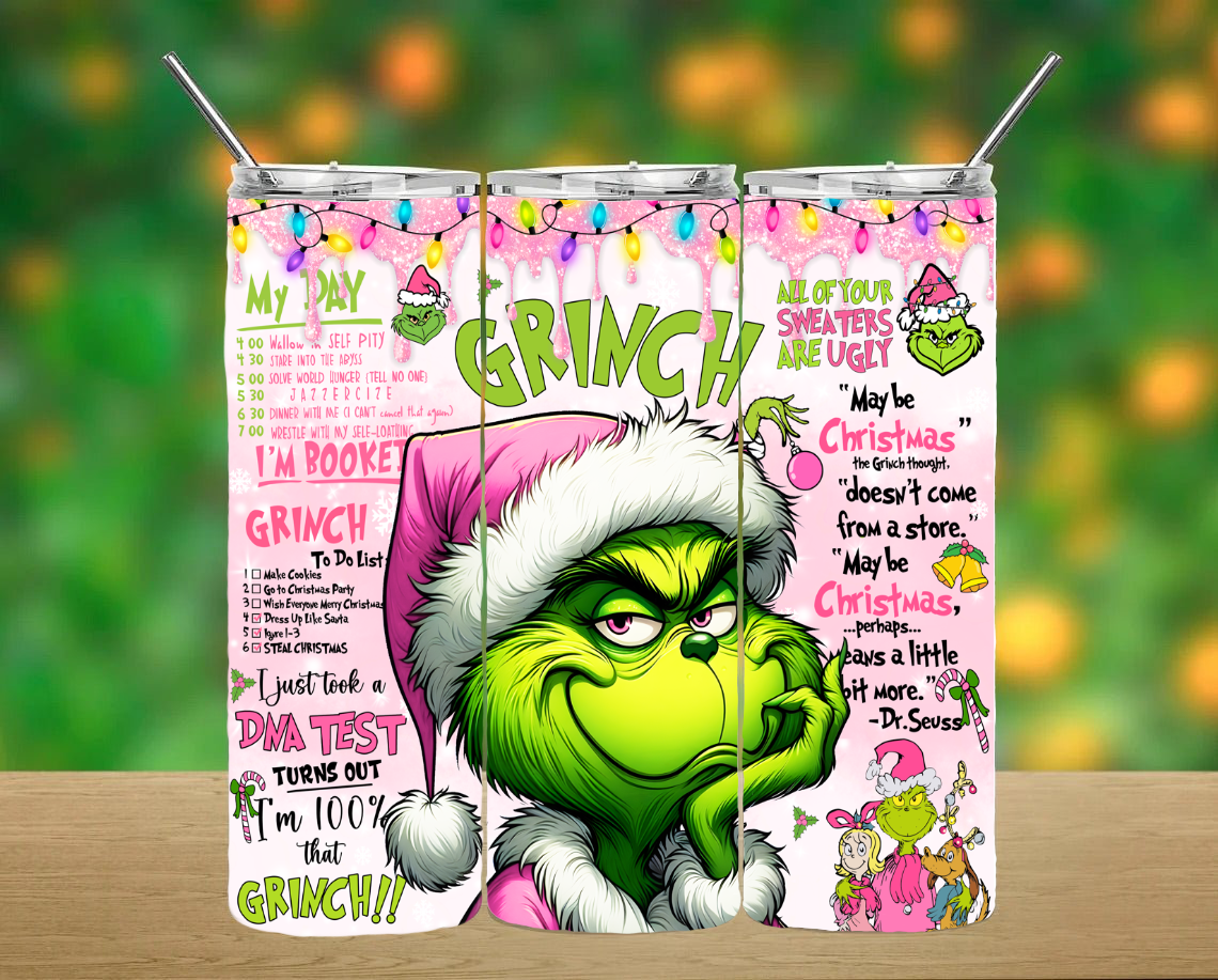 Christmas Grinch Tumbler