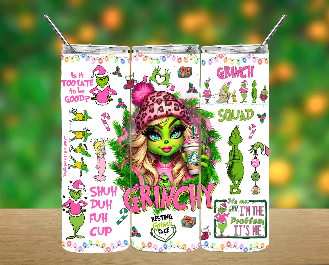 Grinch Girlie Tumbler