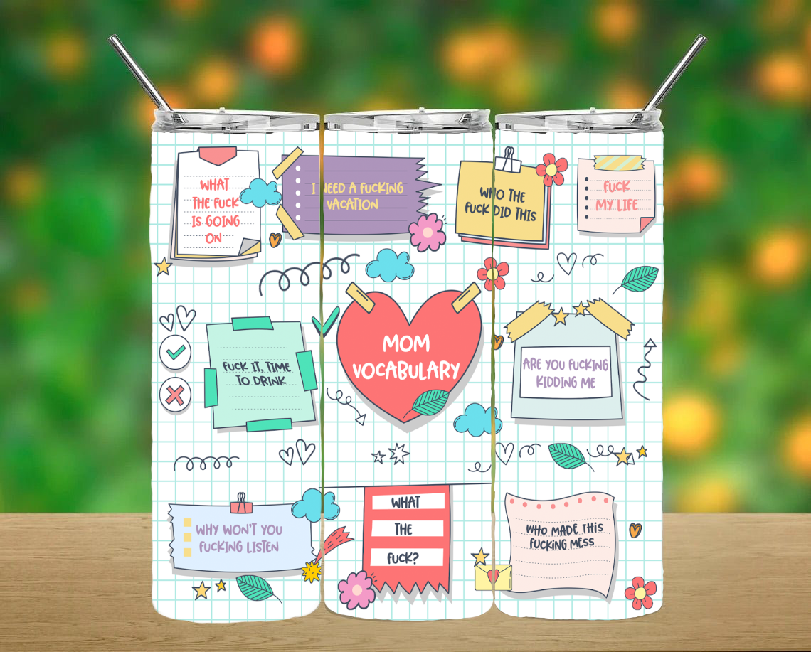 Mom Vocabulary Tumbler
