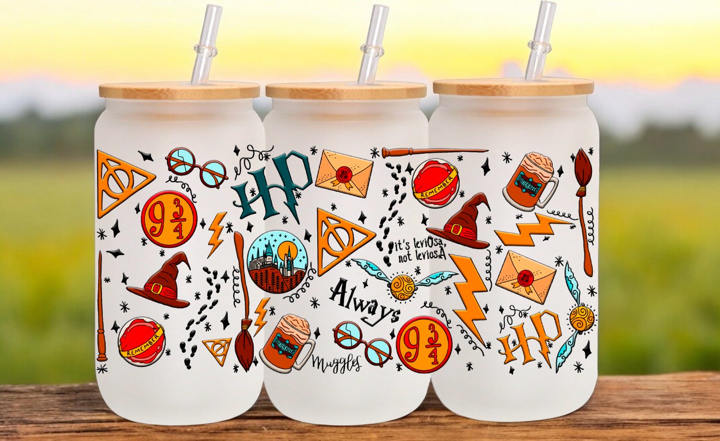 Harry Potter Glass Cup