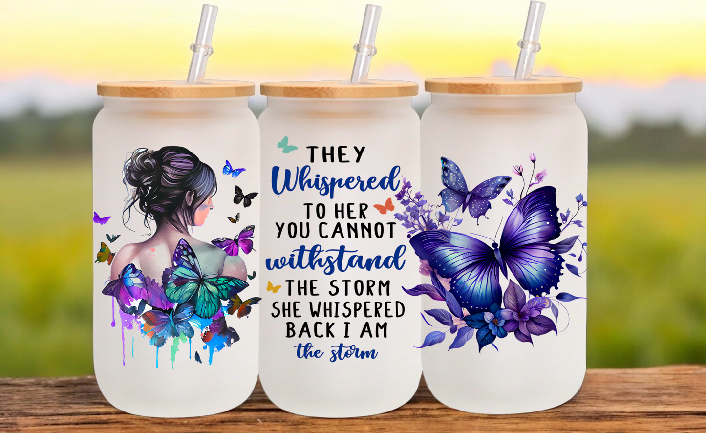 Inspirational Glass Cup