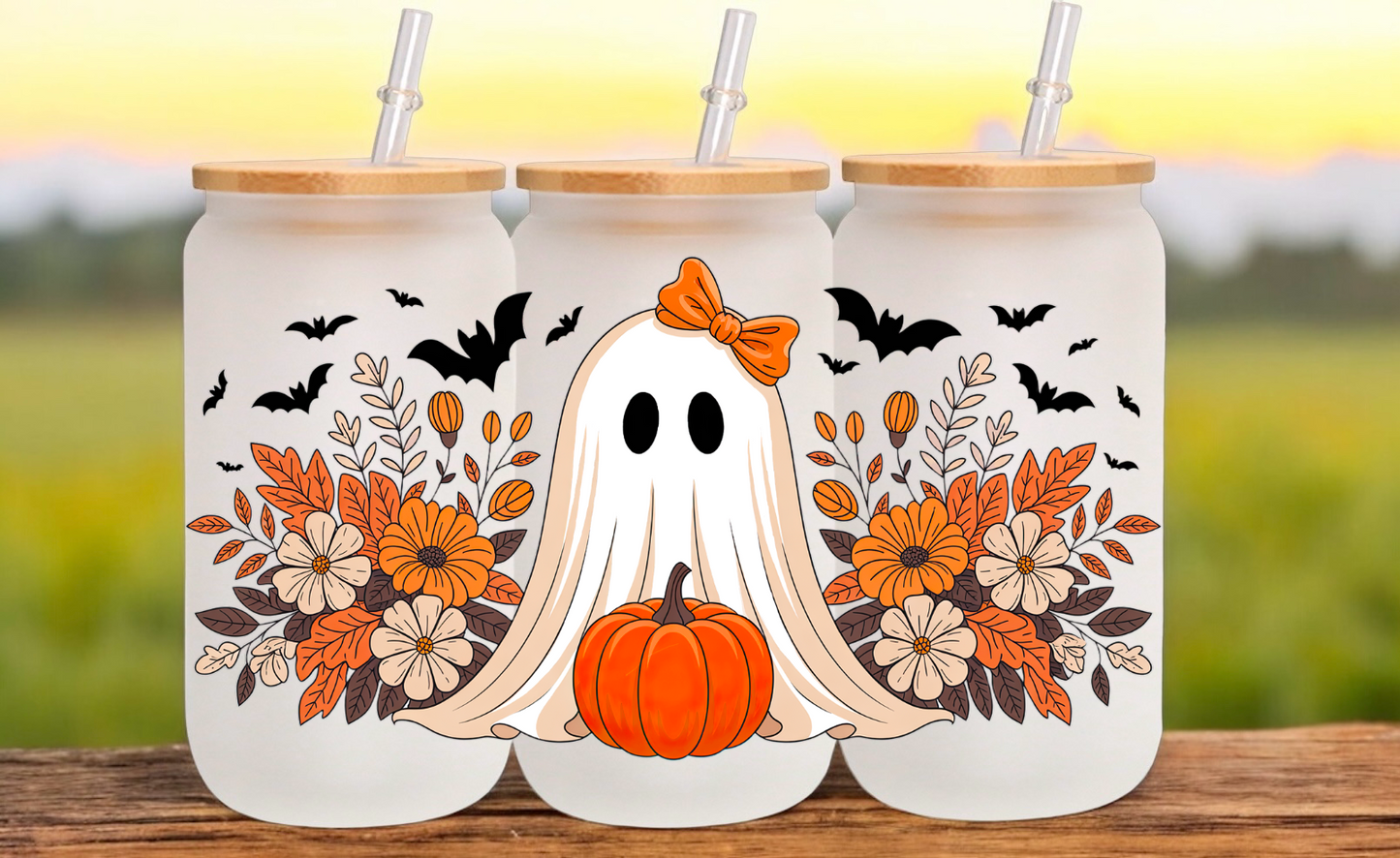 Halloween Glass Cup