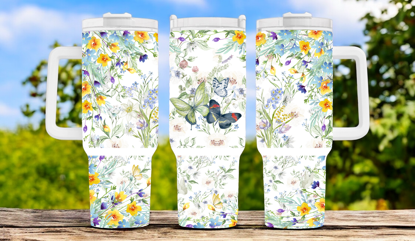 Flower 40oz Tumbler