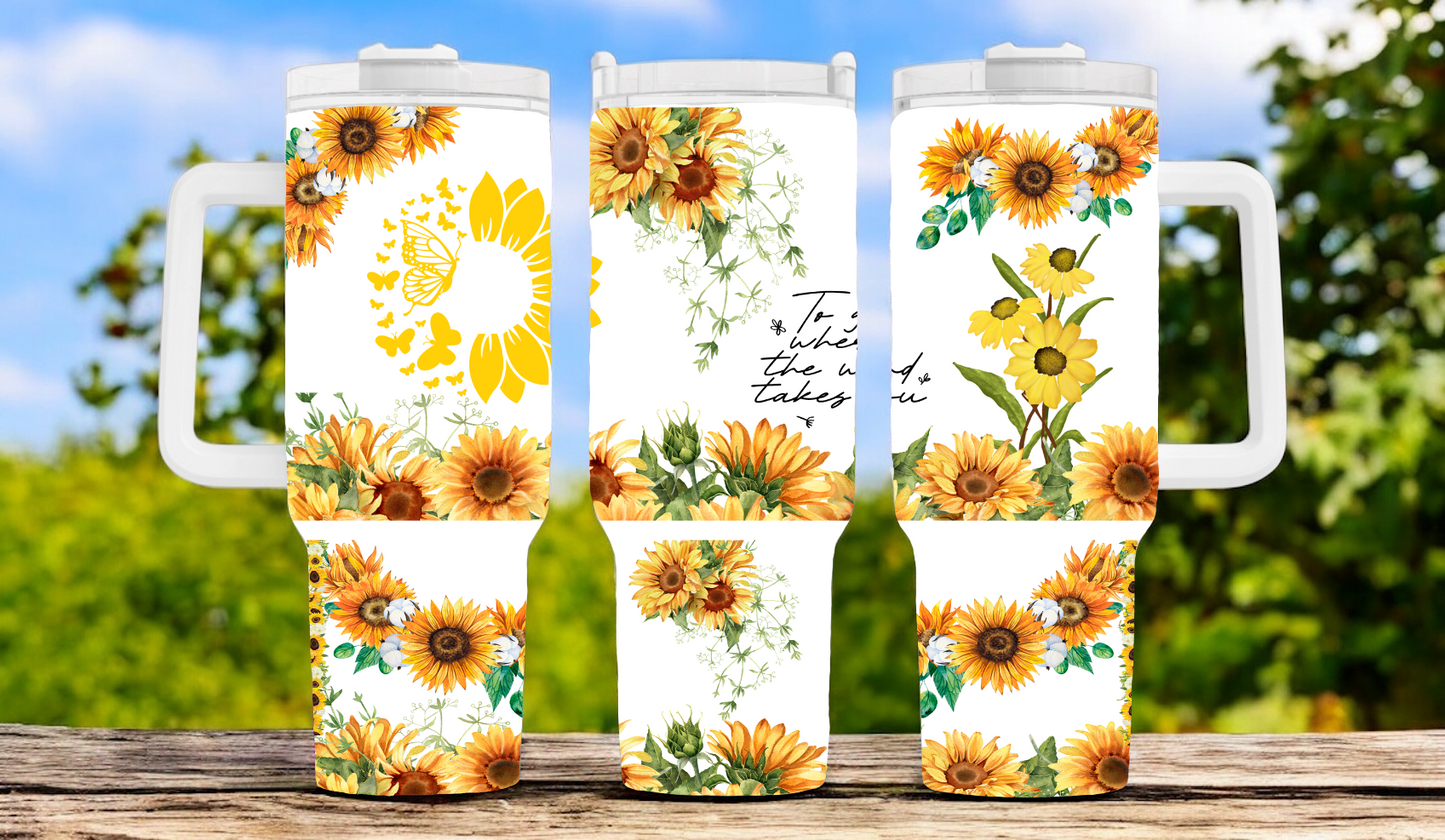 Flower 40oz Tumbler