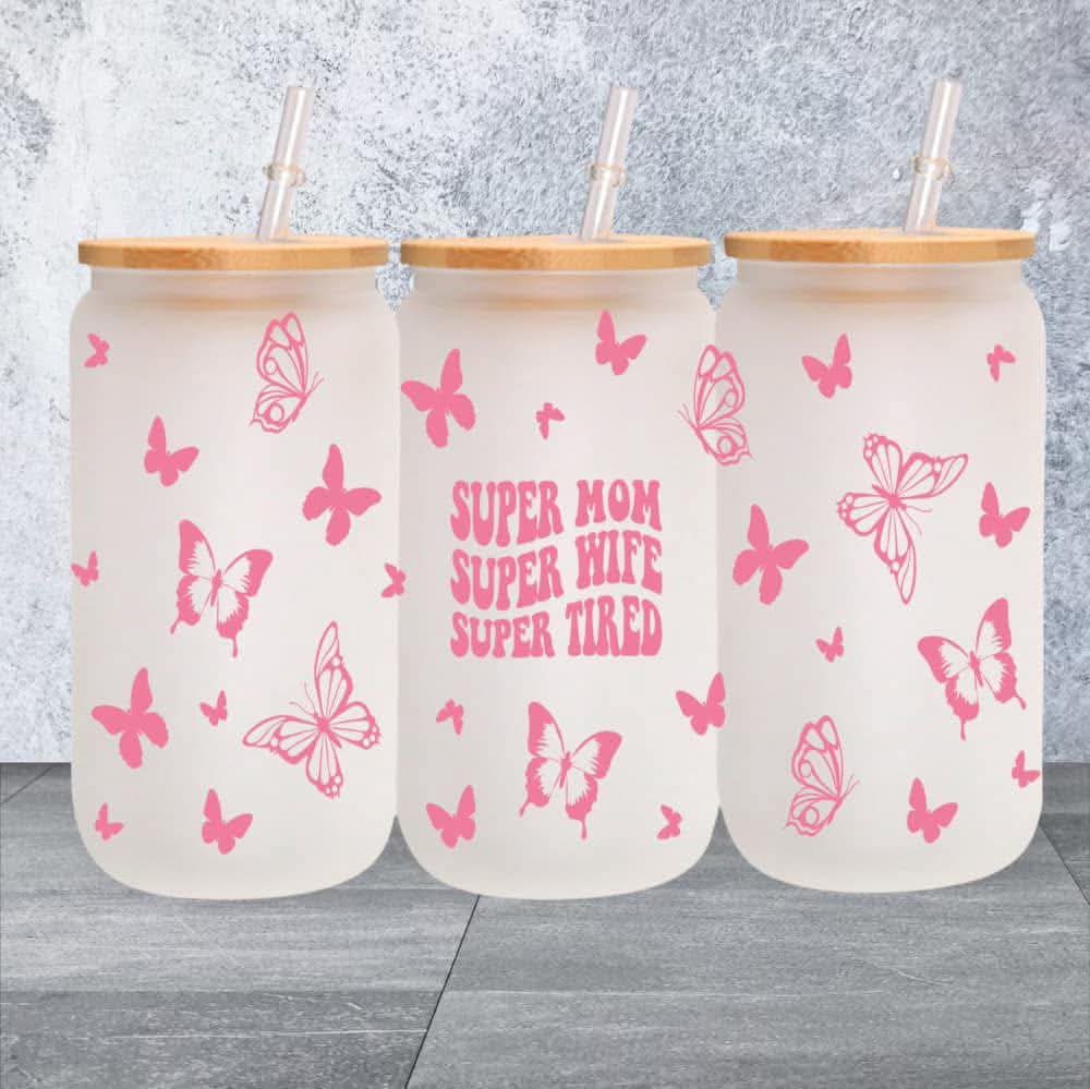 Super Mom Glass Cup
