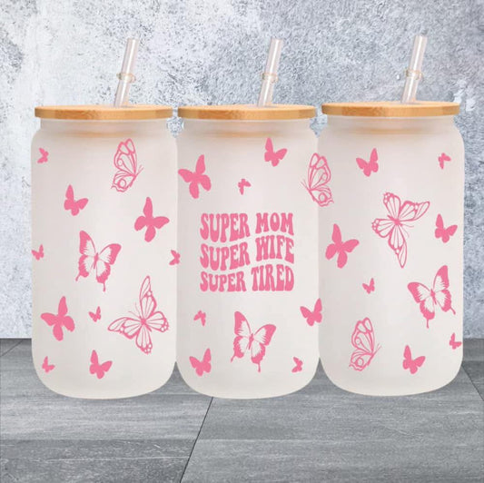 Super Mom Glass Cup