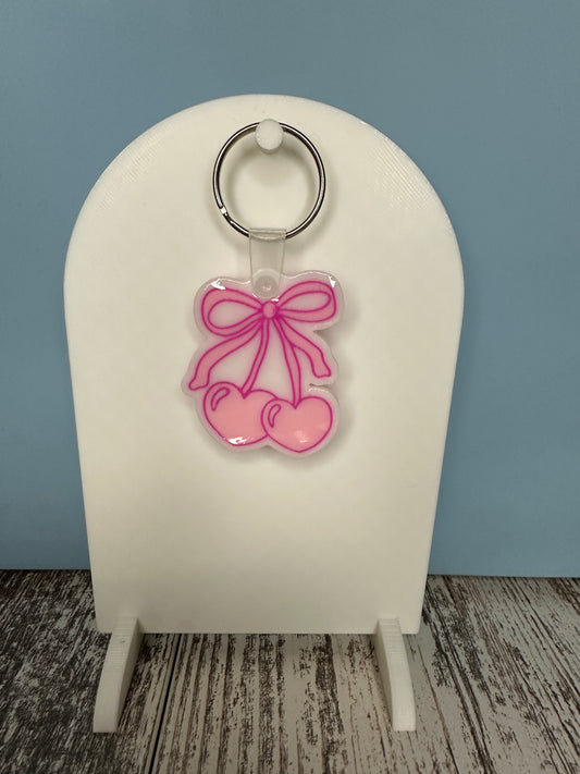 NFC Cherry Heart Keychain