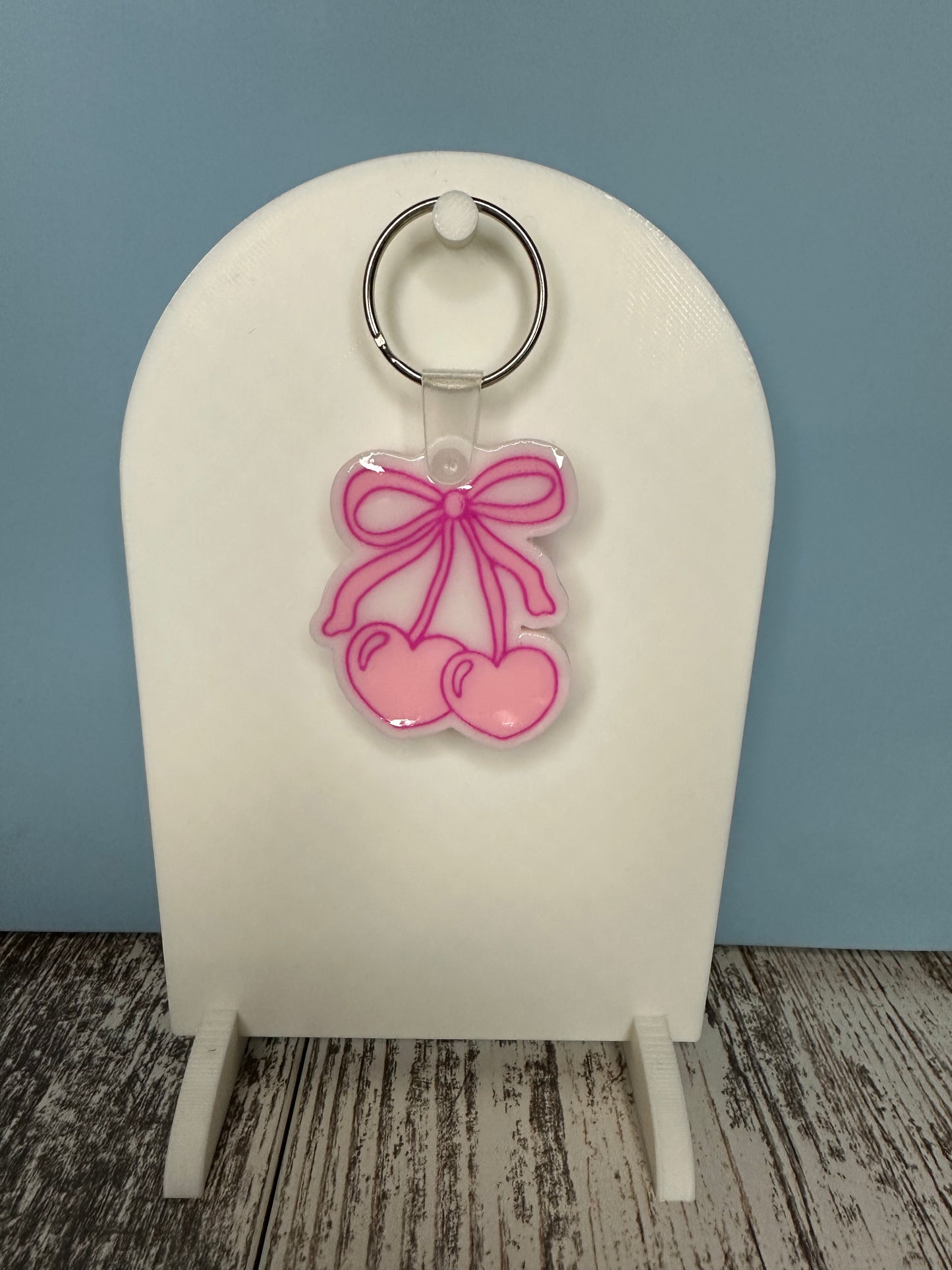 NFC Cherry Heart Keychain