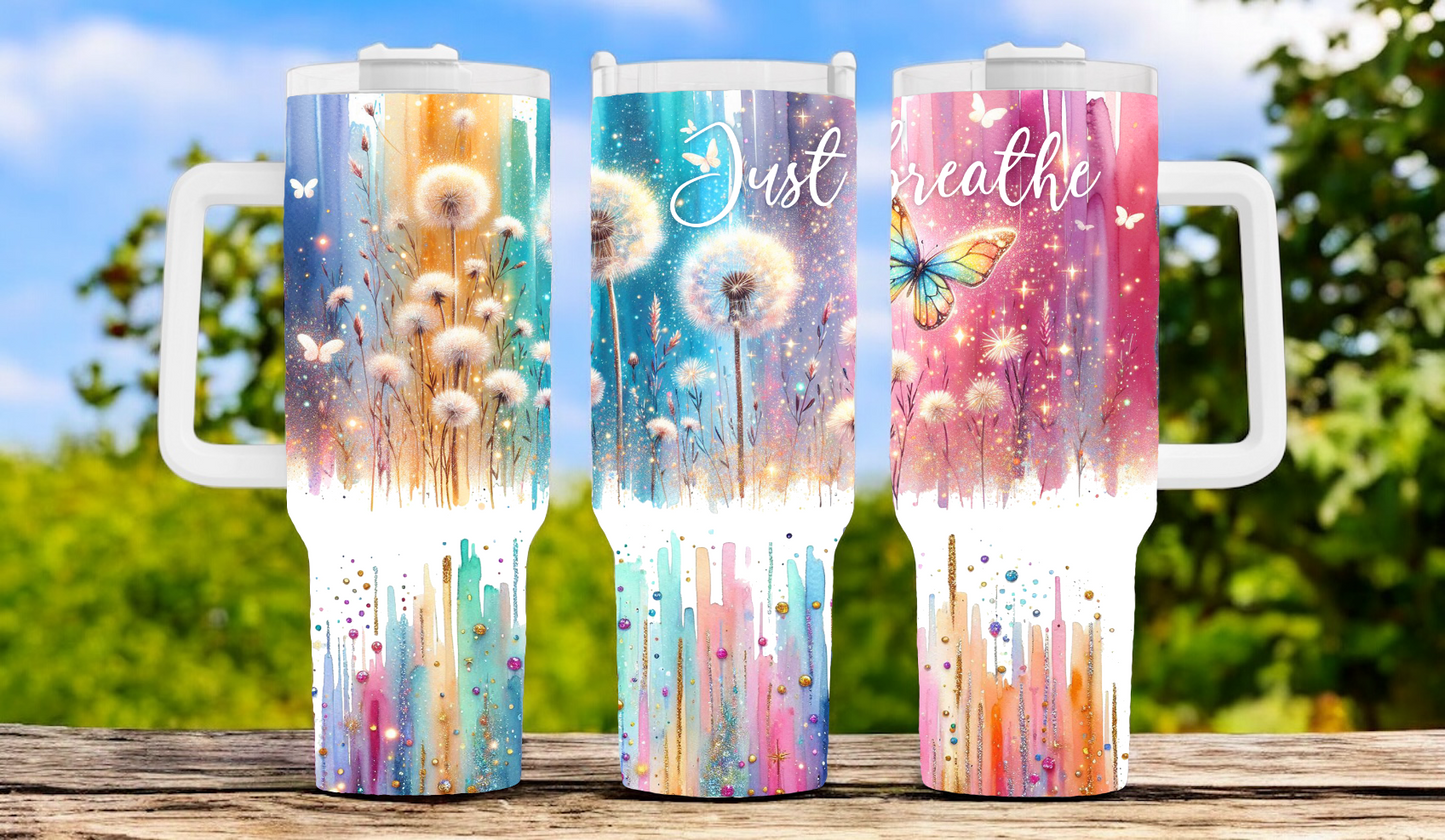 Just Breathe 40oz Tumbler