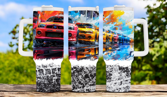 Fast Cars 40oz Tumbler