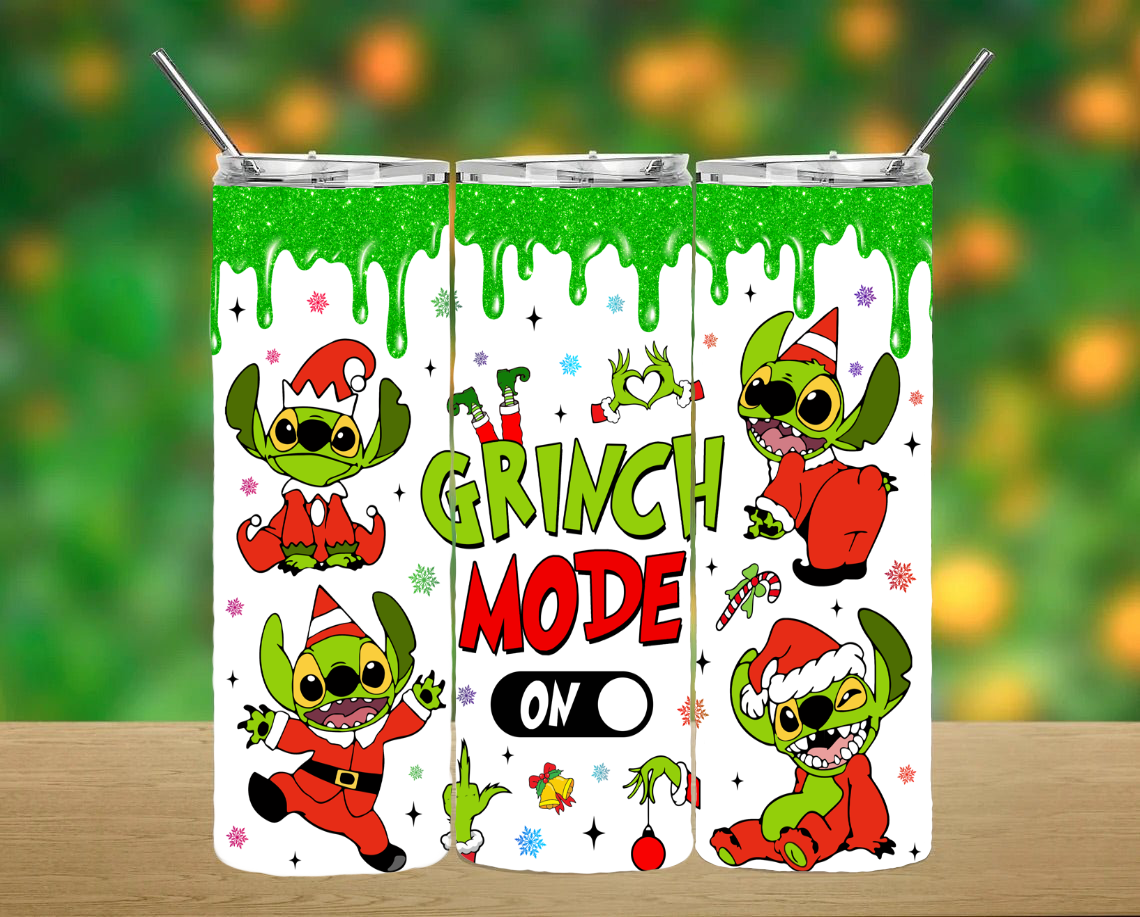 Christmas Grinchy Stith Tumbler