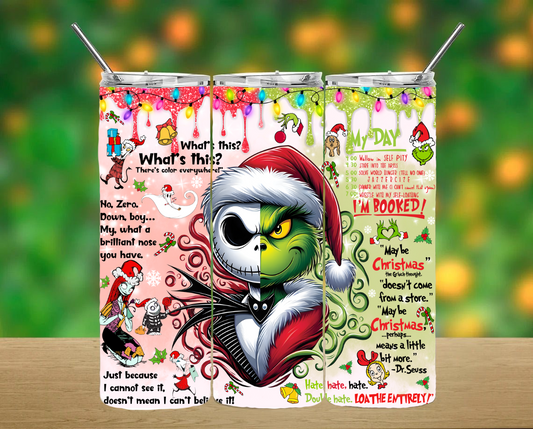 Christmas Grinch and Jack Tumbler