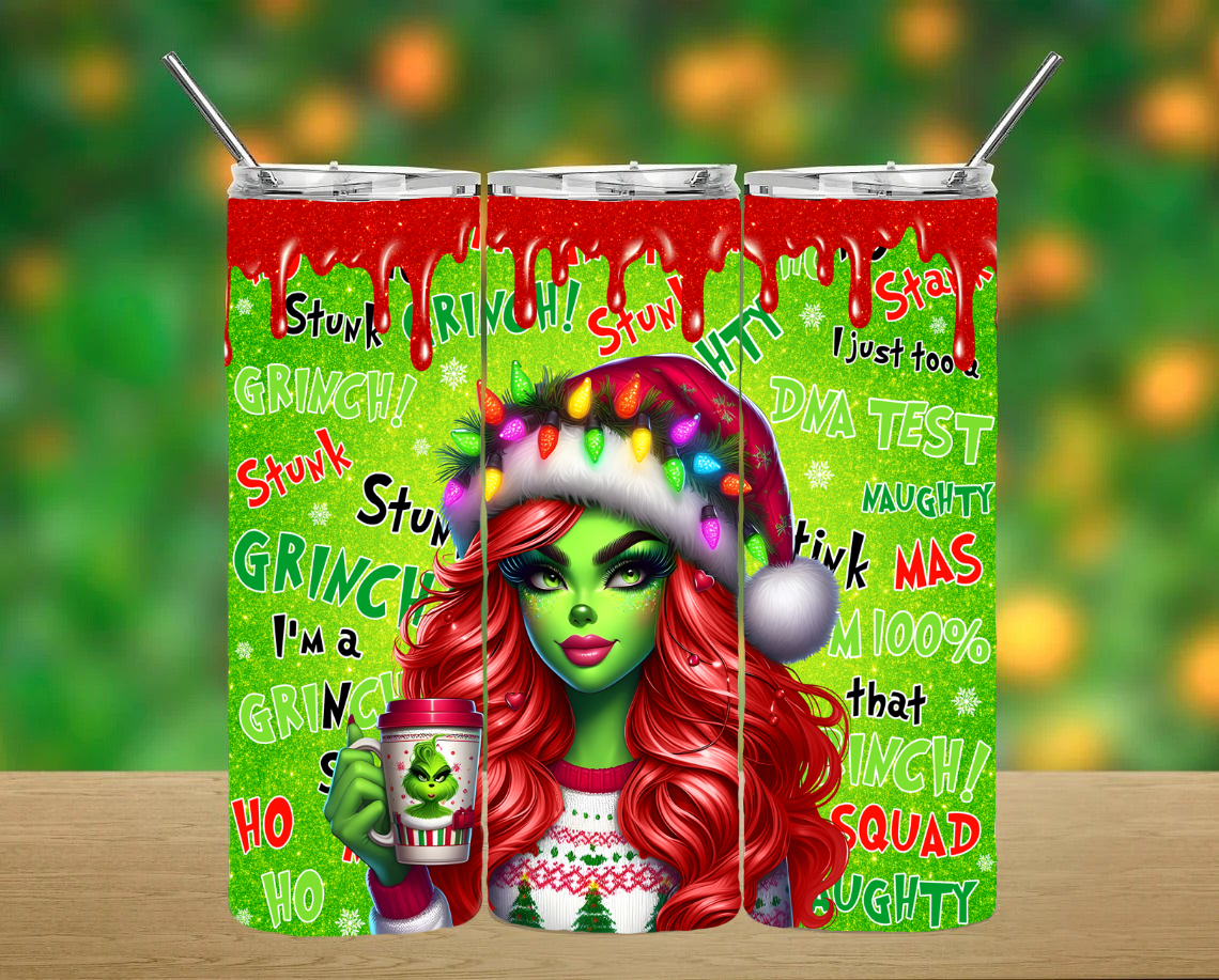 Grinch Girlie Tumbler