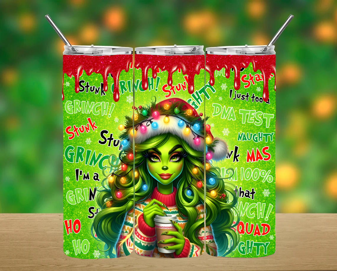 Grinch Girlie Tumbler