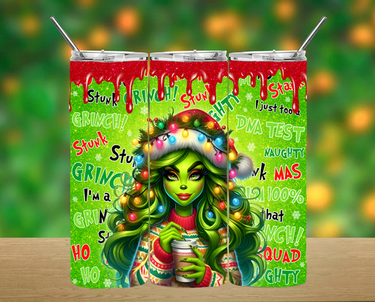 Grinch Girlie Tumbler