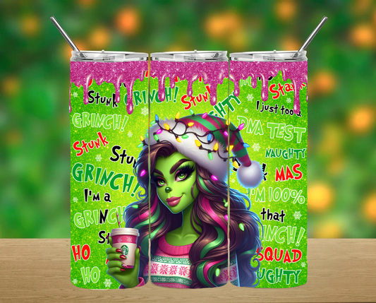 Grinch Girlie Tumbler