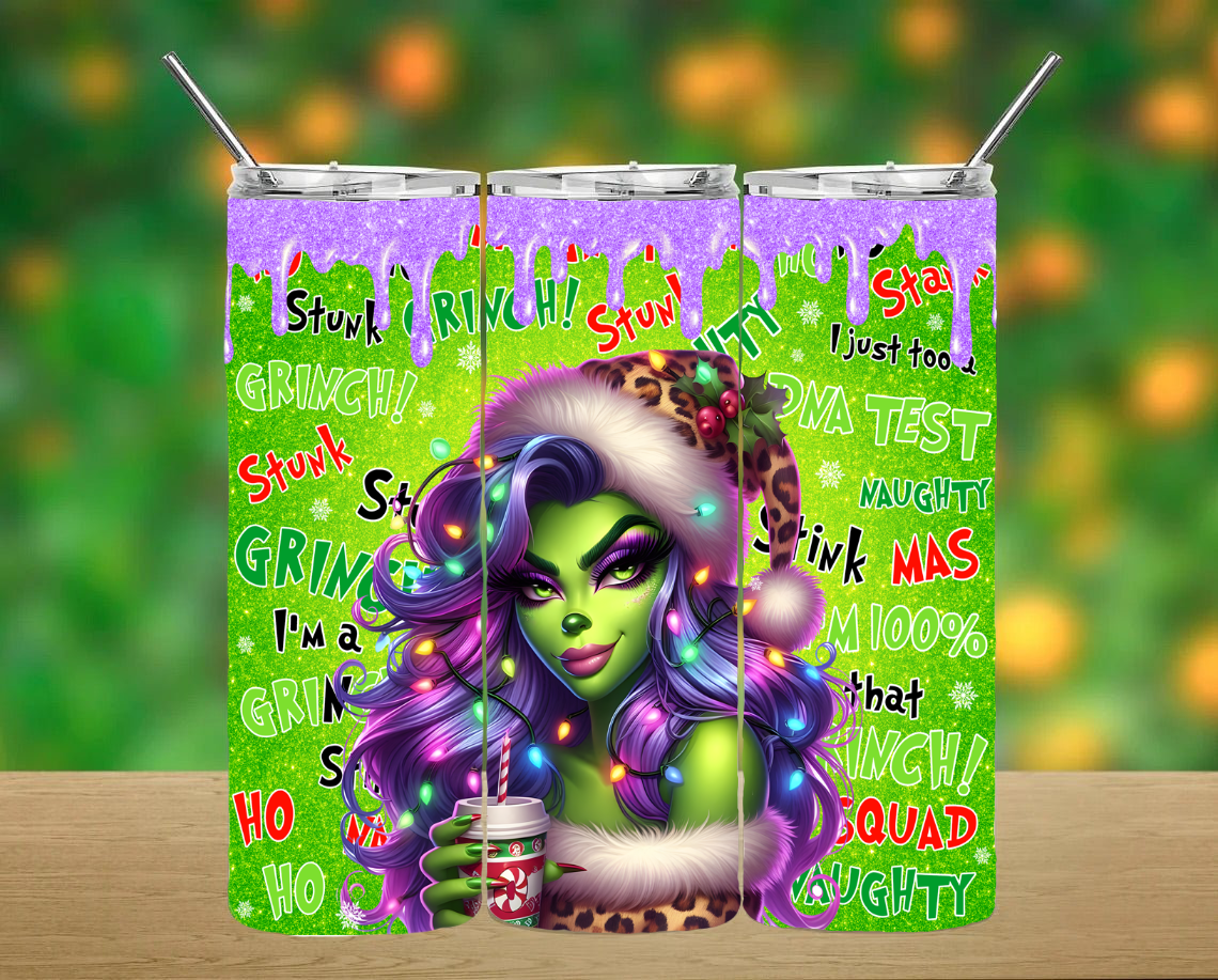 Grinch Girlie Tumbler