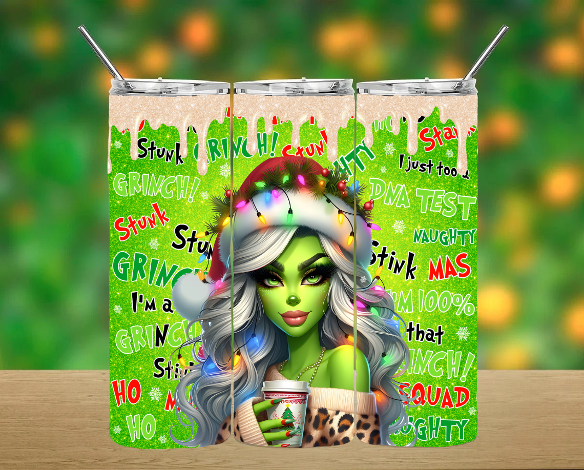 Grinch Girlie Tumbler
