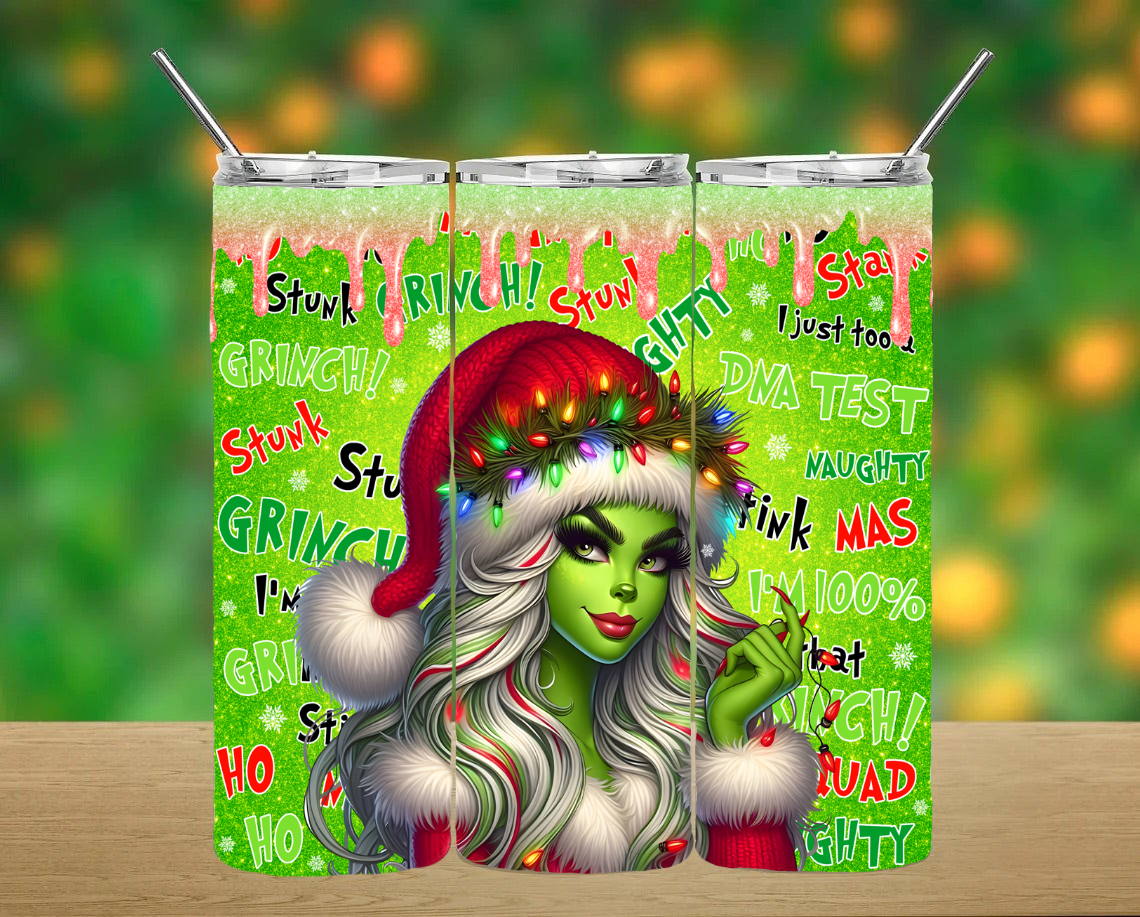 Grinch Girlie Tumbler