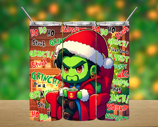Christmas Grinchy Dr.Strange Tumbler
