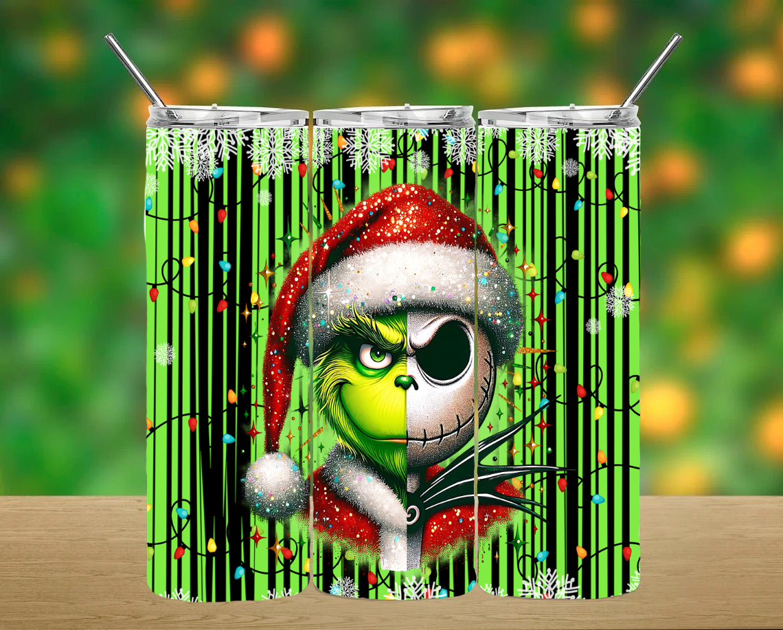 Christmas Grinch and Jack Tumbler