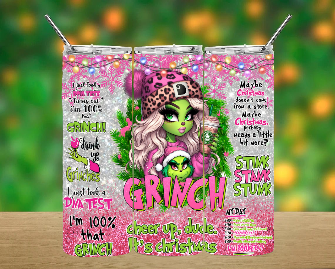 Grinch Girlie Tumbler