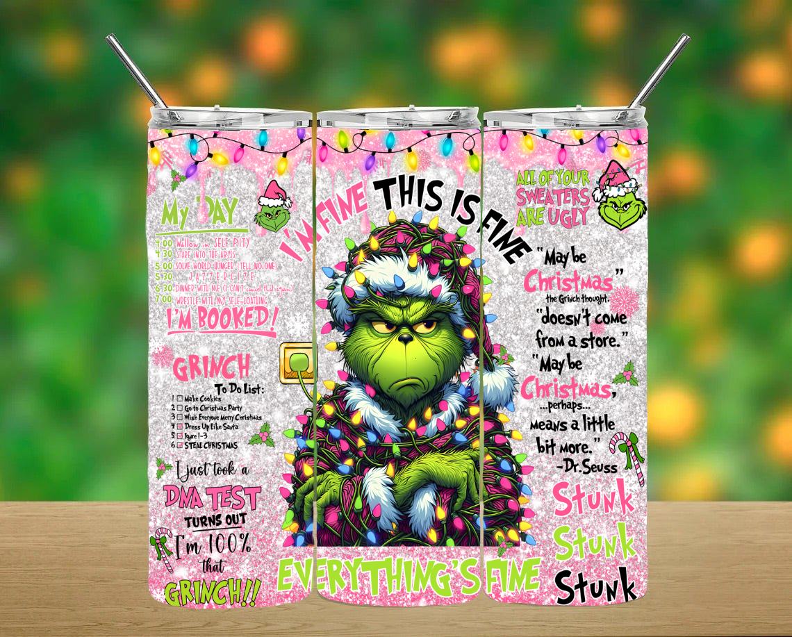 Christmas Grinch Tumbler