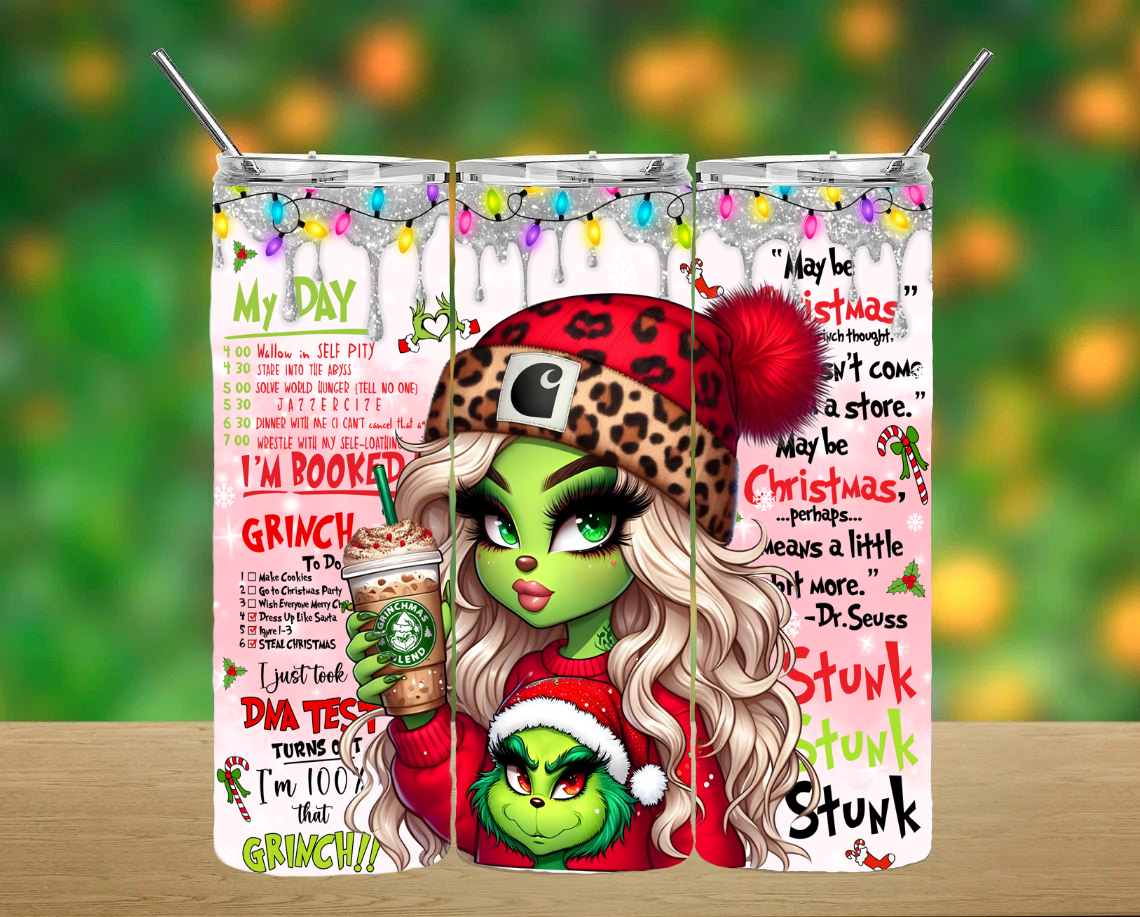 Grinch Girlie Tumbler