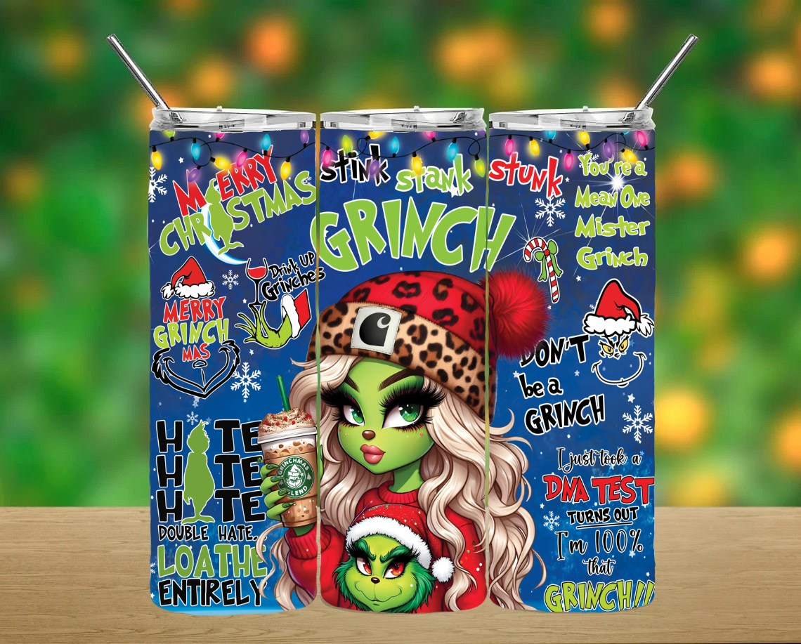 Grinch Girlie Tumbler