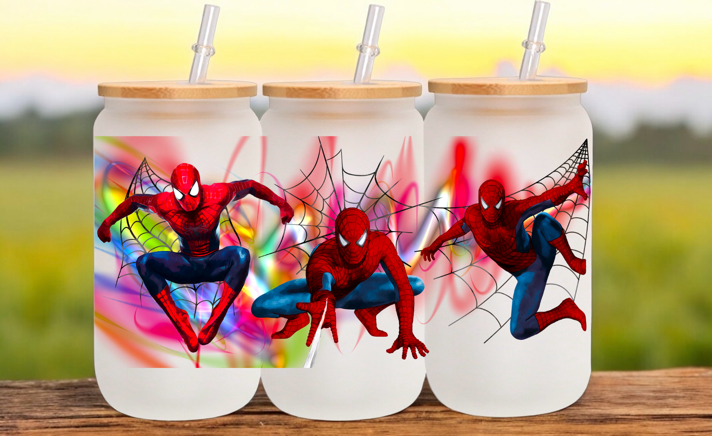 Superhero Glass Cup