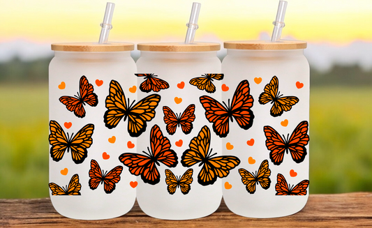 Butterfly Glass Cup