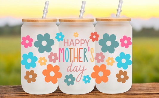 Mother's Day Glass Cup