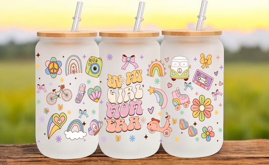 In My Girl Mom Era Glass Cup