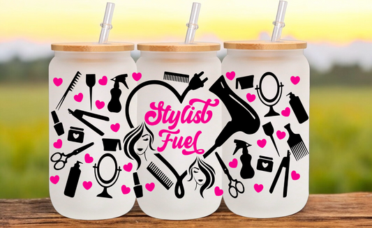 Hairstylist Glass Cup