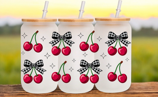 Cherry Glass Cup