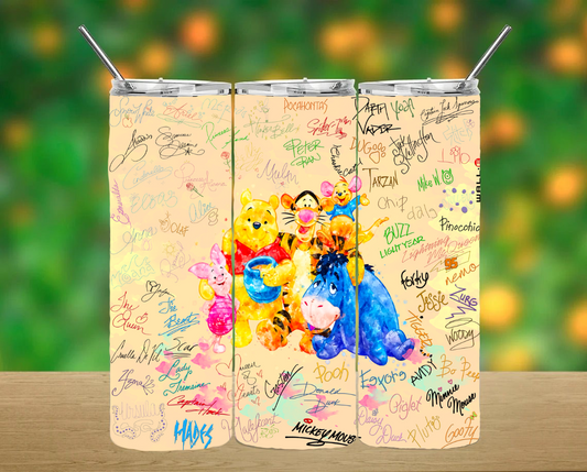Pooh Bear and Friends Tumbler
