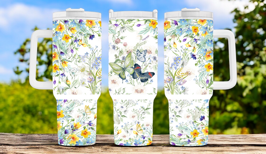 Flower 40oz Tumbler