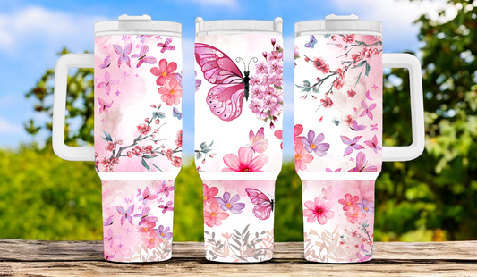 Flower 40oz Tumbler