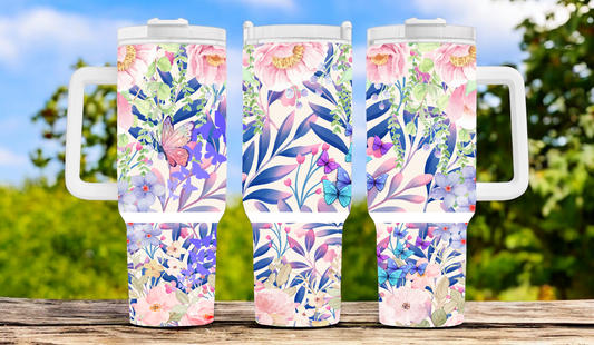 Flower 40oz Tumbler