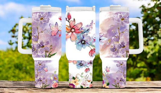 Flower 40oz Tumbler