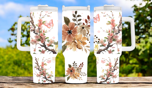 Flower 40oz Tumbler