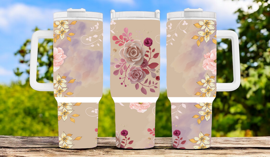Flower 40oz Tumbler