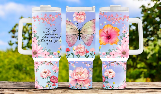Flower 40oz Tumbler