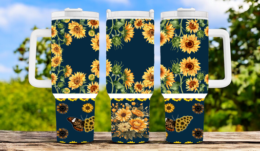 Flower 40oz Tumbler