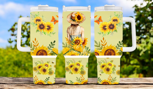 Flower 40oz Tumbler