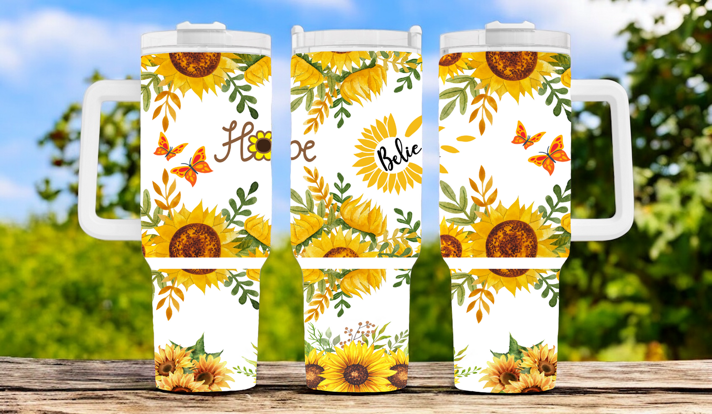 Flower 40oz Tumbler