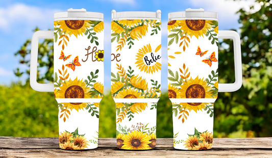 Flower 40oz Tumbler