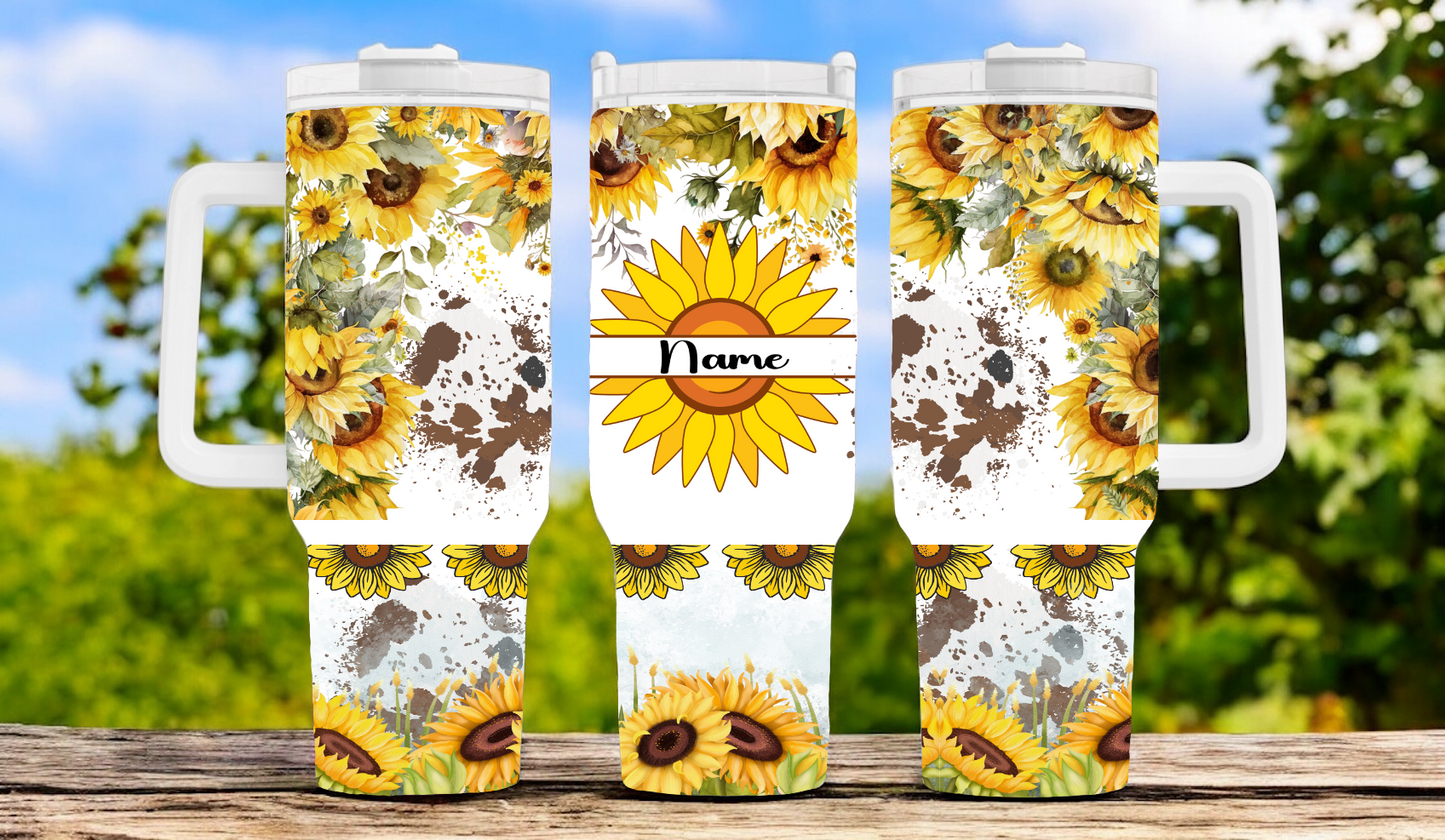 Flower 40oz Tumbler